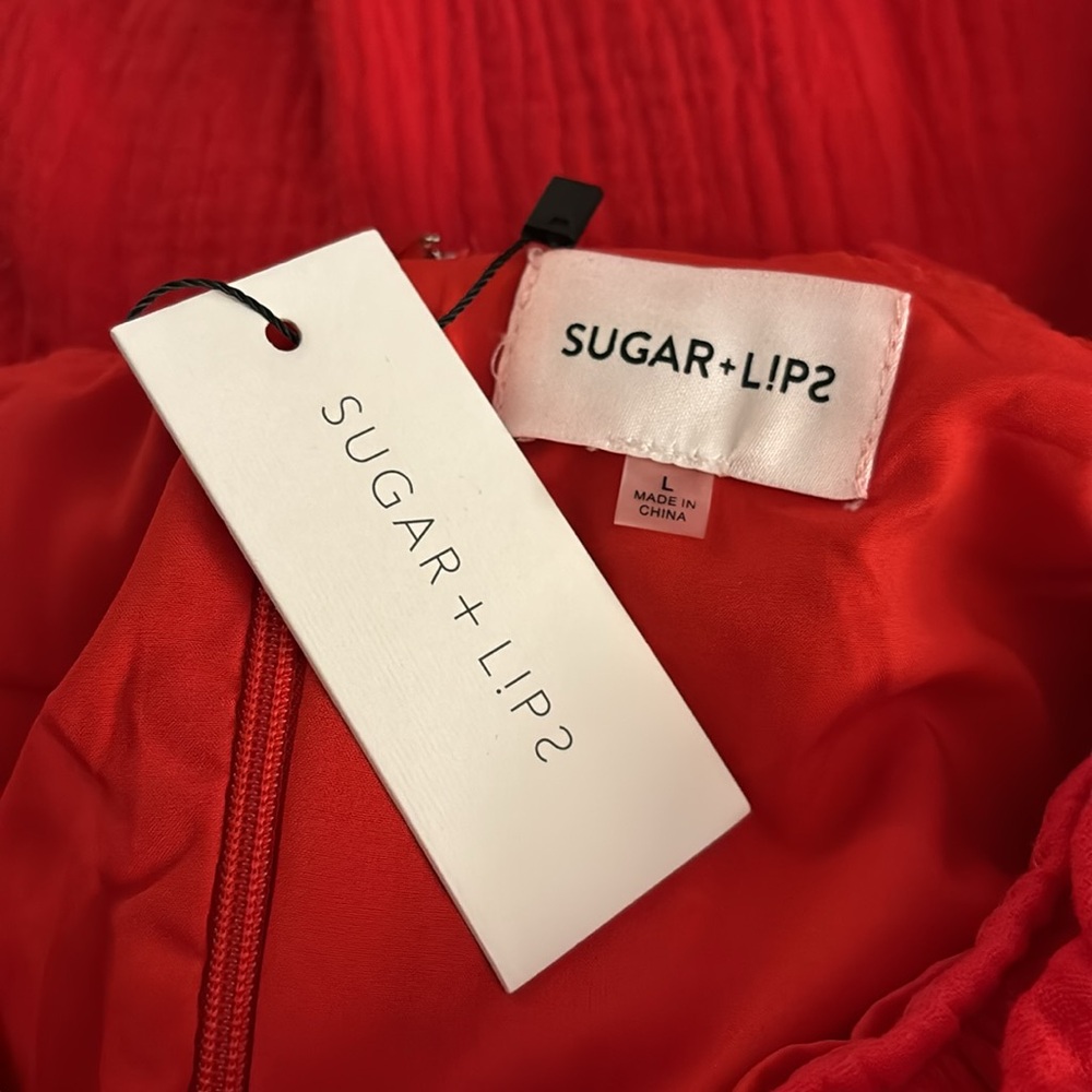 Sugarlips - Barcelona Red Midi‎ Dress - Picture 5 of 8